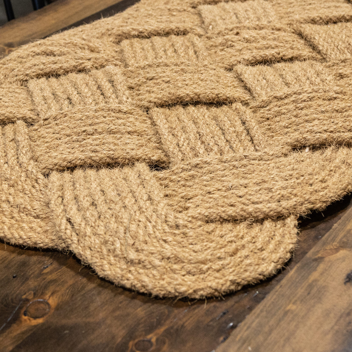 Doormat Basket Weave Coir Fiber simplycottage