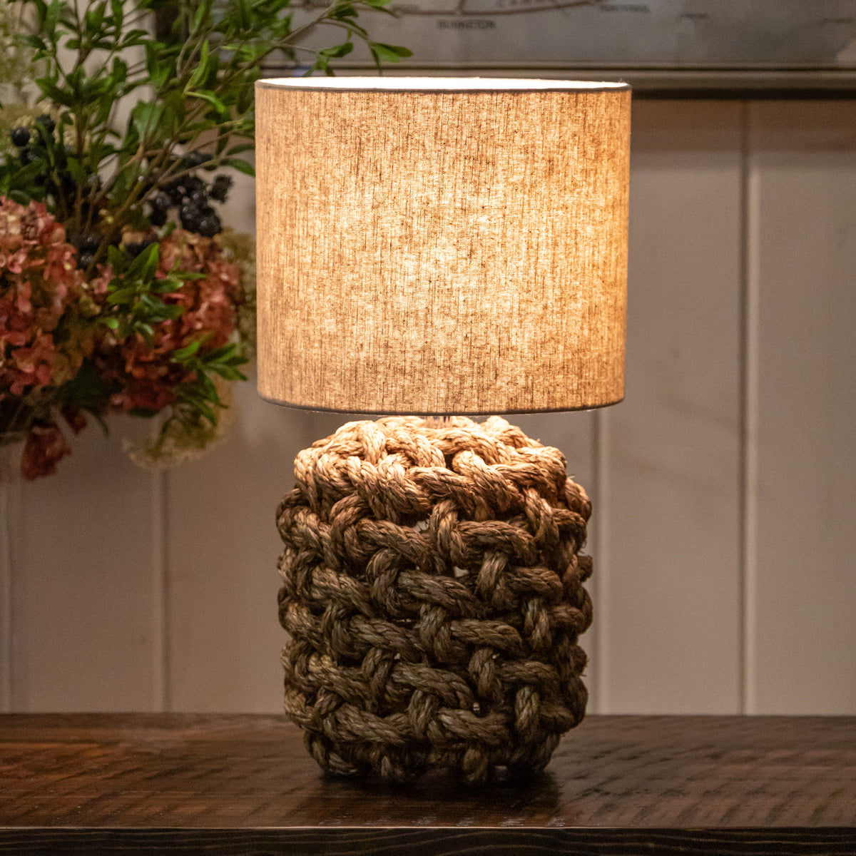 Rope base table lamp online