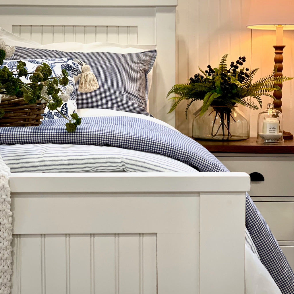 White beadboard headboard sales