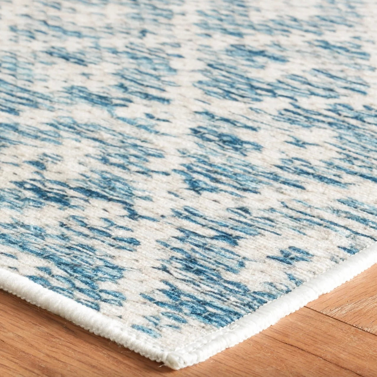Diamond Rug Blue 2 X 3 Melange Diamond Blue Rug – simplycottage