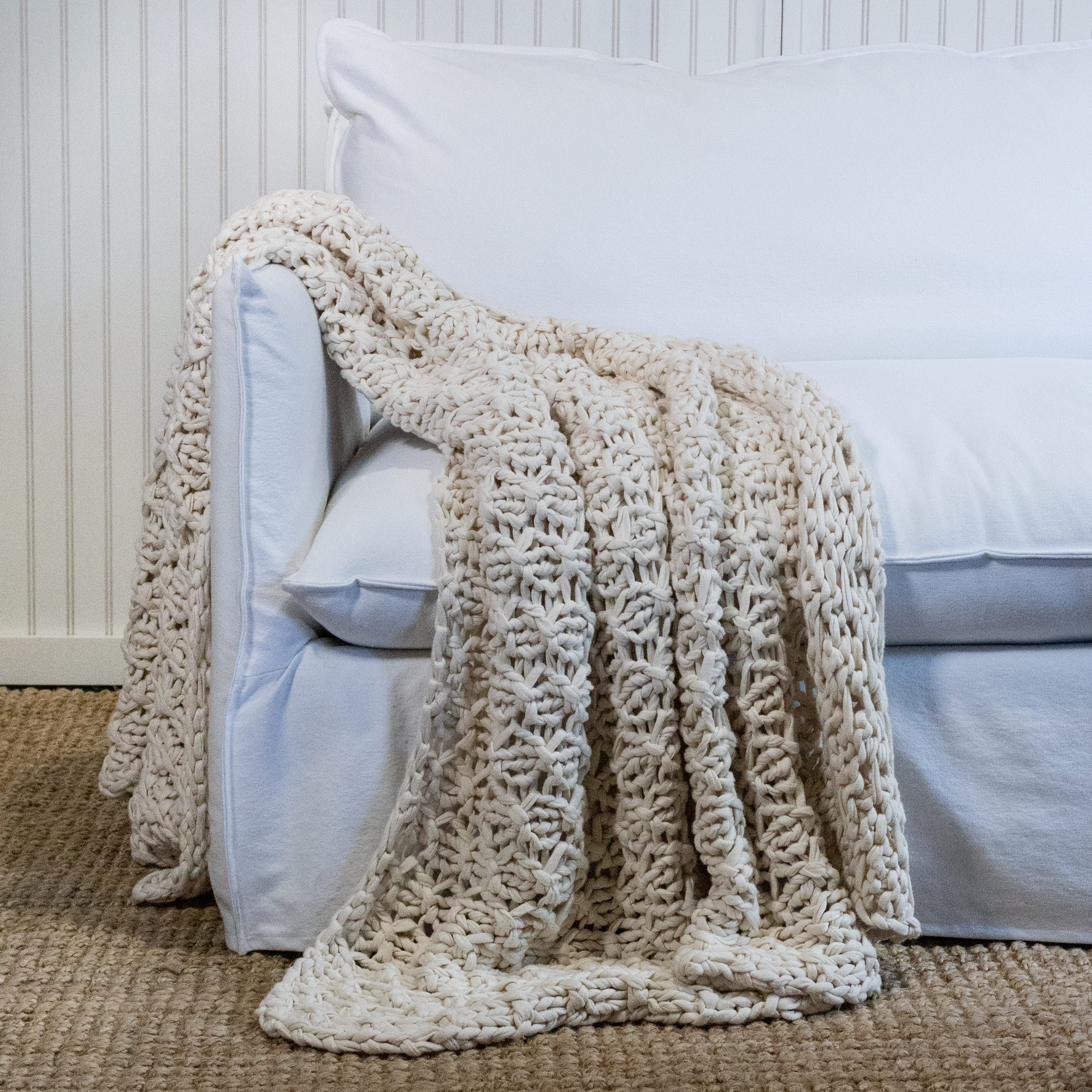 Cable Knit Chunky Knit Cotton Blanket Knit Throw Blanket Threshold